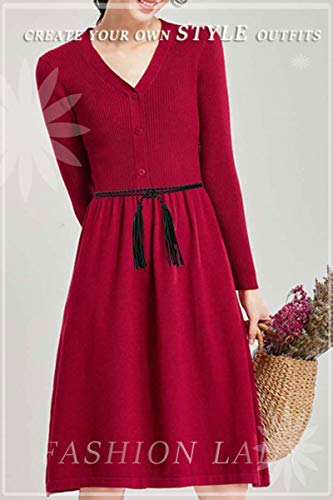 TeeYee Women Girls Braided Waist Tie Belt/Rope with Tassel Wrap Cloth Belts for Dress Pants - color: Black, size: 63inch