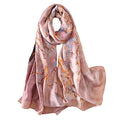 Silk Scarf Mulberry Silk Fashion Scarves Long Lightweight Shawl Wrap … - color: W29