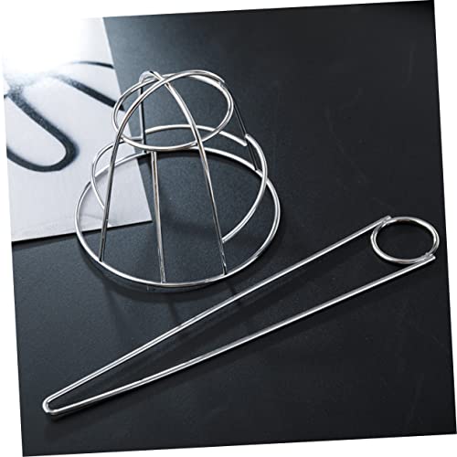 Angoily Metal Bird Cage Hairpin Hair Bun Holder Silver Hair Stick for Women Wedding Party Updo Accessories 3.07X2.83 Inches