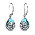 Western Earrings for Women 925 Sterling Silver Turquoise Western Country Dangle Drop Earrings Country Jewelry Gifts for Cowgirl Cowboy - style: Cactus-B