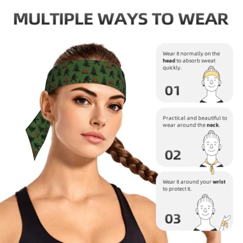 Sports Tie Headband Bandana Running Athletic Sweat Band Elastic Adjustable Sport Head Tie for Men Women Head Ties Ninja Tie Headbands Tennis Sweatbands Soccer Basketball Teams Running Head Band - color: Funny savage