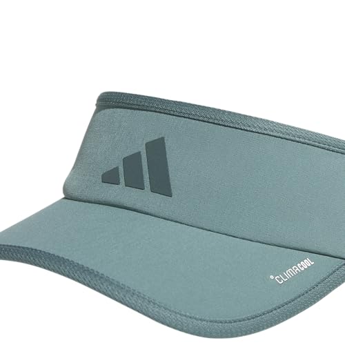 adidas Women's Superlite Visor – Lightweight Moisture-Wicking Running Tennis Hat - color: Preloved Teal Green/Aurora Green Ivy/3