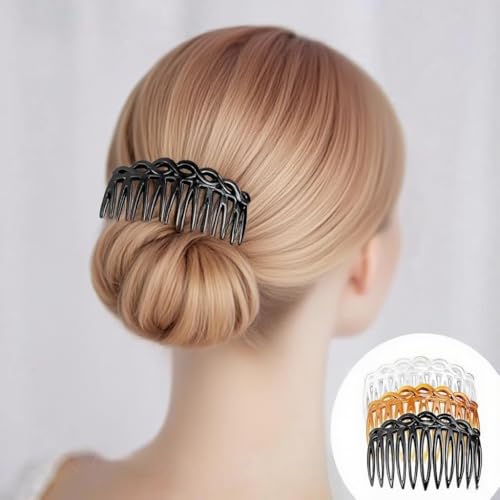 18 Pieces Banana Hair Clips Classic French Hair Comb Set Fishtail Plastic Twist Hair Clip Ponytail Accessories for Women Girls, 6 Styles（style2） - color: black,white, brown（style2）