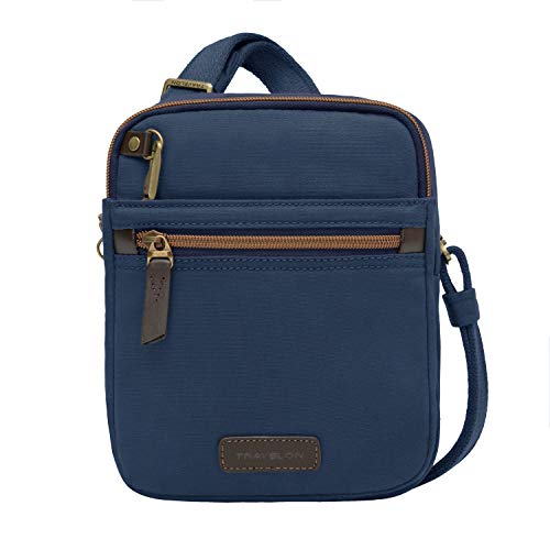 Travelon Anti-theft Courier Small N/S Slim - color: Navy