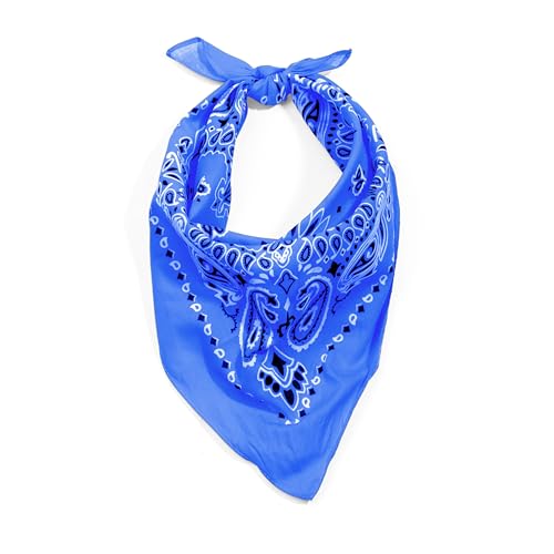 Rothco Trainmen Paisley Bandana - Standard - 22" X 22" - color: Royal Blue