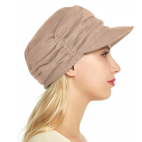 XYIYI Women Cancer Headwear Soft Chemo Beanie Baseball Cap - color: Khaki