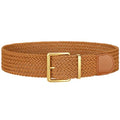 WHIPPY Women Wide Woven Belt Fashion Boho Rattan Braided Belt with Gold Buckle Raffia Straw Woven Waistband for Dresses - color: Brown, size: Fit Waist Size 25"-29"