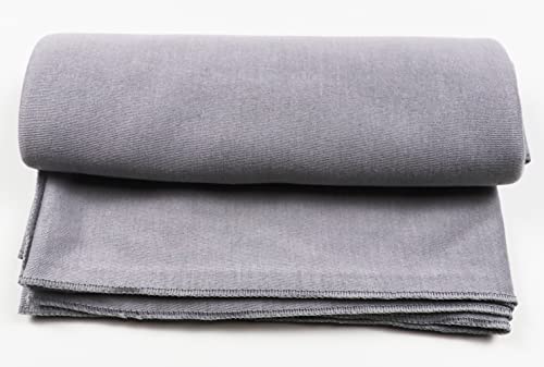vabovin Head Wraps for Black Women Stretch Jersey Knit Turban Headwrap Solid Color Headscarf Headband Shawl - color: 08- Light Gray