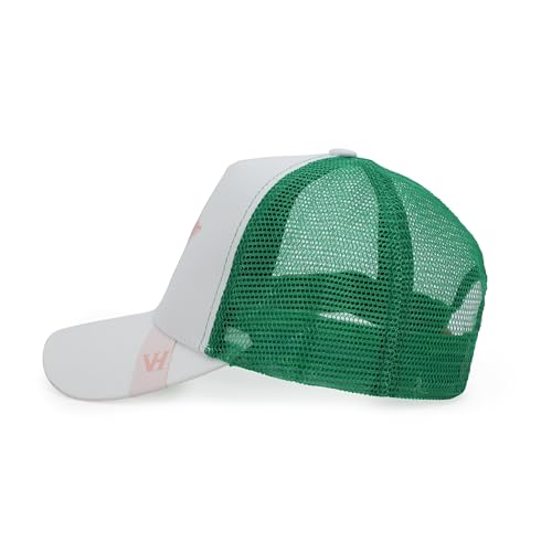 VINTAGE HAVANA Trucker Hats Women | Mesh Adjustable Snapback Hat | Men & Women Cute Trendy Fashion Baseball Cap - color: Stone/Pink/Green