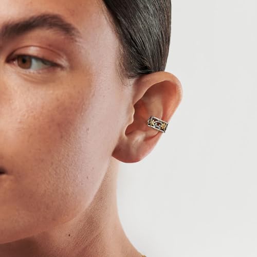 Cuff Earrings 925 Sterling Silver Ear Cuff Earrings Non-Piercing Fake Helix Cartilage Cuff Earrings Various Styles Ear Cuffs Fine Jewelry for Women - color: 5#daisy ear cuff
