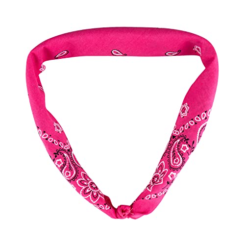 Levi’s All-Gender Multi-Purpose Bandana Gift Set – Headband, Wrap, Face & Neck Coverage - color: Pink/White, size: Pack 2