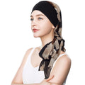 Headwear Turbans for Women - Lightweight Head Scarf for Women's Hair Chiffon Elegant Headwraps Hats - color: Black-coffee