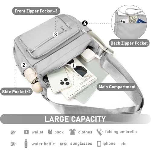 NPBAG Crossbody Bag for Women, Shoulder Purse Handbag Messenger Bag, Trendy Pocketbooks, Waterproof and Multi-Pockets - color: Yoga Totem