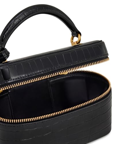 JW PEI Women's Cleo Box Shape Top Handle Bag - color: Black Croc