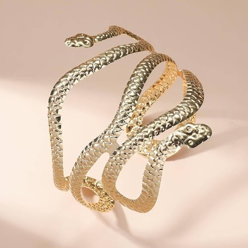 Gold Arm Cuff Bracelets for Women Upper Arm Cuff Jewelry Greek Goddess Accessories