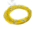 Multicolor Clear Variety Waist Beads, 44-Inch Tie-On Strand - color: Yellow