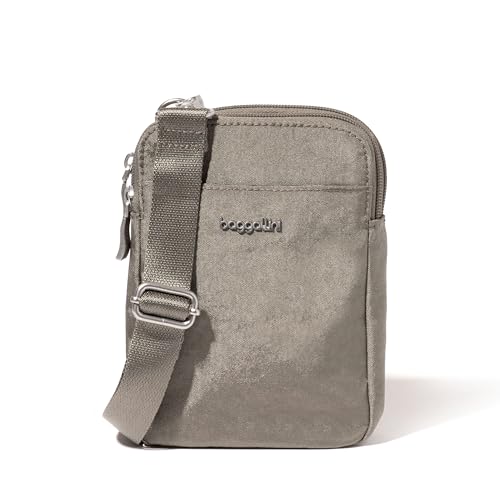 Baggallini Women's Modern Take Two Rfid Crossbody - color: Sterling Shimmer