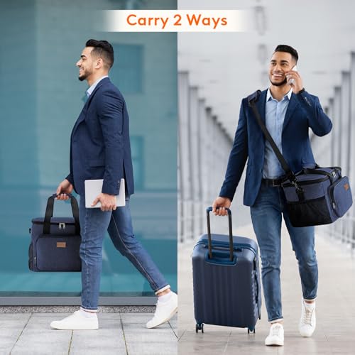 Lifewit Large Lunch Bag, Insulated Lunch Box, Soft Cooler Cooling Tote for Adult Men Women, Dark Blue 40-Can (24L) - color: Dark Blue, size: Jumbo(24L)