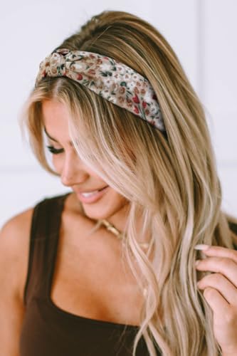 Huachi Knotted Headbands for Women Boho Womens Headbands Fashion, Top Knot Head Band for Girls Wide Knot Headband Trendy Hairband Hair Accessories - color: Boho Womens Headbands Fashion