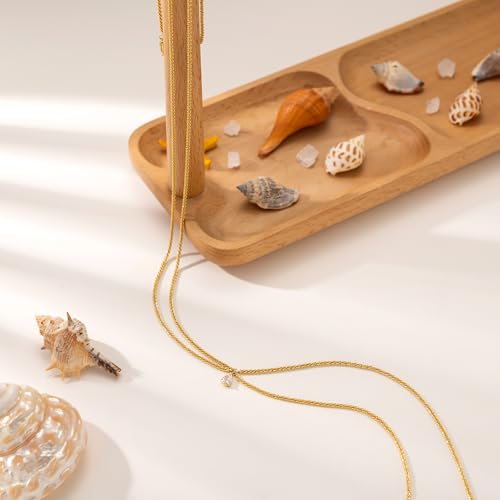 MOODEAR Waist Chain for Women - Waterproof 14K Gold Plated/Silver Layered Belly Beads Body Chains Sexy Bikini Gold Chain Belt for Summer Beach Jewelry Gifts - style: Gold Layered CZ Full Stars