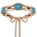 WHIPPY Boho Turquoise Belt for Women Wax Rope Braided Waist Belt Western Hand-Woven Bead Tassel Belts for Dress, 2” Wide - color: Khaki