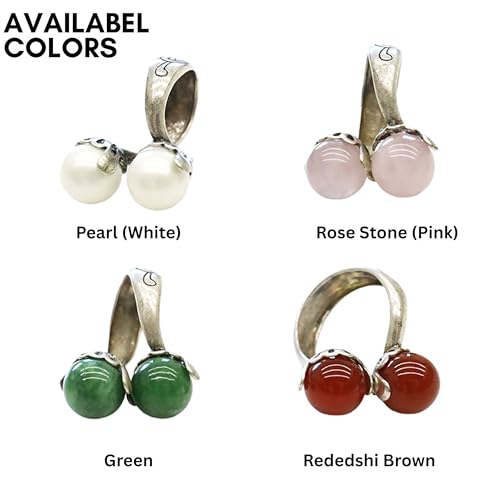 Korean Style Gemstone Hanbok Ring for Women – Adjustable Cherry Ring Traditional Korean Jewelry, Gift Box Option, Fashion Accessory for Daily & Special Occasions - color: Rededshi Brown