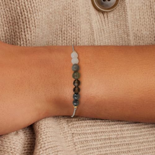Empath Anxiety Calming Protection Bracelets Gifts for Her, Natural Healing Natural Stone Beaded Bracelet Healing Bracelets Jewelry for Women - color: Money success