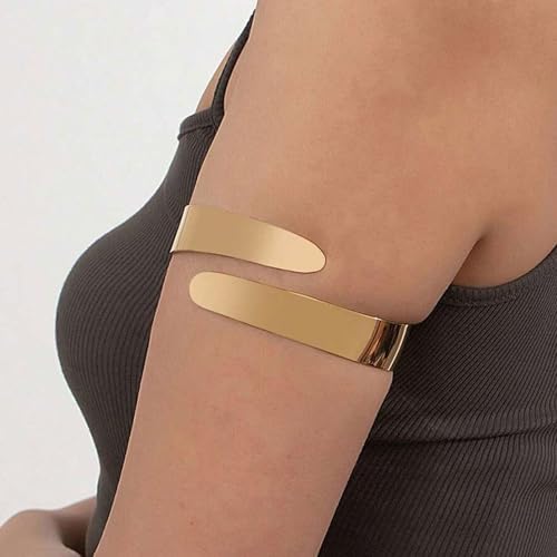 Frodete Arm Cuff Bracelet for Women Gold Upper Arm Jewelry Bangle Cuff Bracelets Starfish Shell Beach Jewelry Trendy Stuff Gifts - color: B1:arm cuff