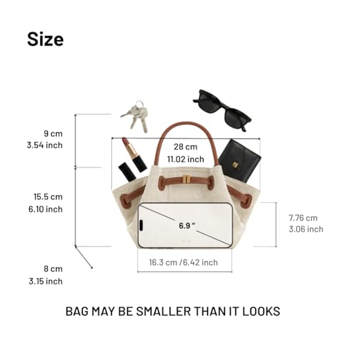JW PEI Women's Hana Mini Tote Bag - color: Brown Canvas