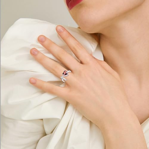 Cross Faith/Sacred Heart Ring Sterling Silver Cross Open Ring Christian Religious Jewelry Gifts for Women Men
