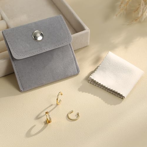 LOYALLOOK Ear Cuff Earrings for Women 14K Gold Plated Ear Cuffs Non Piercing Clip on Cartilage Earring Trendy Fake Earrings Hypoallergenic Huggie Hoop Clip Cuff Earring Lightweight - color: gold-twisted A