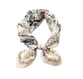 JERLA 100% Pure Mulberry Silk Square Scarf for Hair-27''x27'' Women Men Natural Silk Neckerchief Headscarf - color: Flowers and Birds Pink