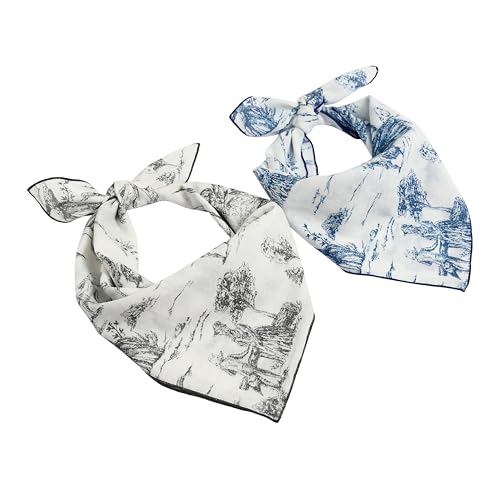 STARWHISPER Multicolored 22''x22'' Cotton Bandana for Women and Men Multi-purpose Headband Hair Scarf Protective Coverage - color: D9