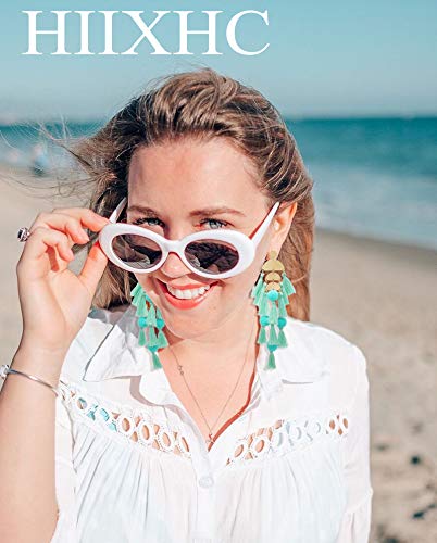 Long Tassel Earrings for Women Colorful Fringe Drop Dangle Earrings Bohemian Hawaiian Summer Beach Jewelry for Womens Vacation Outfits - color: Turquoise