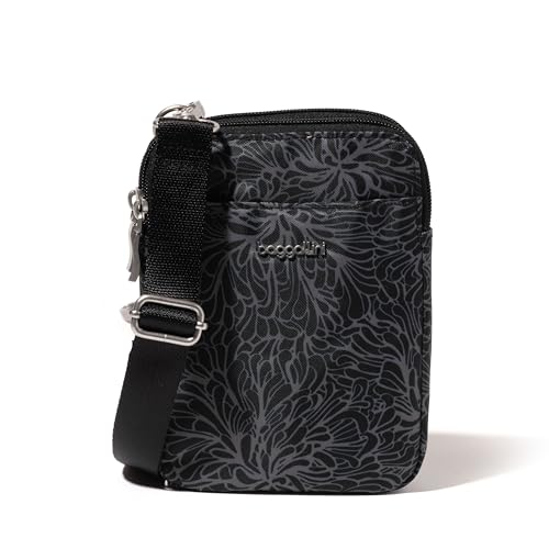 Baggallini Women's Modern Take Two Rfid Crossbody - color: Midnight Blossom Print