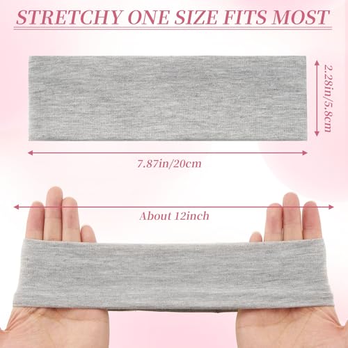 QIUTIMIY Headbands for Women Non Slip - 6 Pack Soft Stretchy Cotton Hair Bands for Women’s Hair – Fashion Sports Headbands for Yoga, Workout, Running, Gym, Daily Wear（Style 19） - color: Style 19