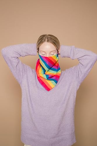 Vamqor 100% Cotton 10 Pack Fine Bandanas - color: Rainbow