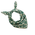 27.16'' Bandanas for Men, Cotton Mens Head Scarf with Flower Pattern Floral Hair Bandana Headband for Daily Casual - color: Green
