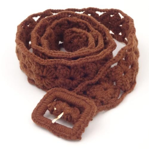 Simple Trendy Soft Cotton Rope Braided Woven Boho Waist Belt for Women Girl Medieval Bohemian for Dress Jeans