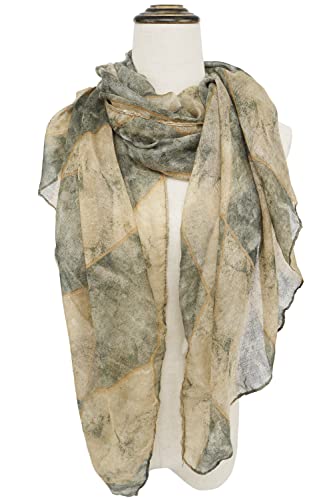YOUR SMILE Ladies/Women's Lightweight Floral Print/Solid Color mixture Shawl Scarf For Spring Summer season - color: 114