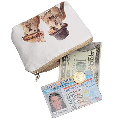 Women and Girls Cute Fashion Coin Purse Wallet Bag Change Pouch Key Holder - color: Cute Dog