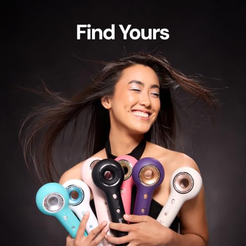 L’ANGE HAIR Axia HaloRing Ionic Hair Dryer | High Speed Professional Blow Dryer for Smooth, Frizz-Free Styles | Lightweight Brushless Motor with Concentrator & Wall Mount | 4 Heat Settings | Off-white - color: Off-white