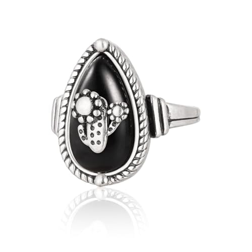Montana West Wrangler Western Couture's Bohemian Turquoise Cuff Ring for Women Cowgirl Size 7 - color: Black