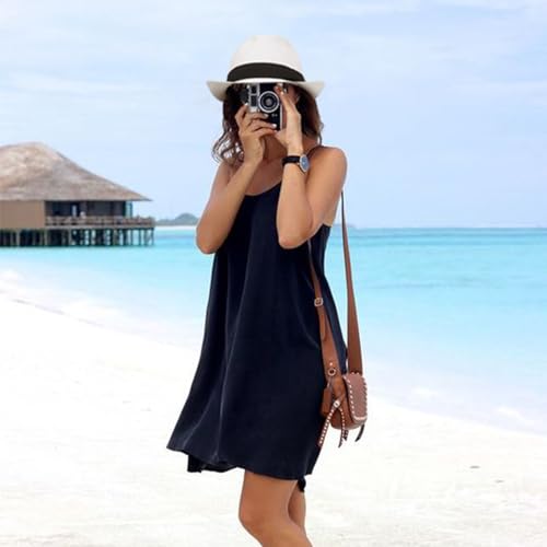 DRESHOW Women Straw Sun Hat Short Brim Panama Travel Fedora Summer Hat Roll Up Beach Cap for Women UPF 50+ - color: 1 Pc Ribbon Straw Hat: White