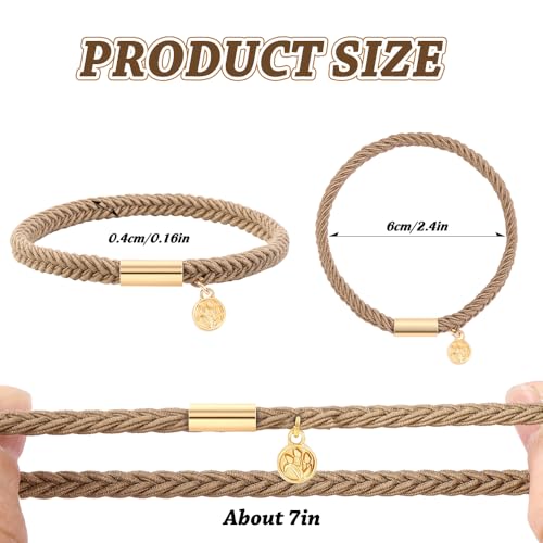 DIYDEC 10PCS Hair Ties Bracelet for Women 5 Styles Soft Braided Boho Hair Bands Elastic No Damage Hair Ties for Girls thick Thin Long Curly Hair Accessories(RED) - color: RED