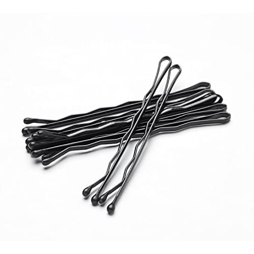 MORGLES 120PCS Jumbo Bobby Hair Pins for Women Girl, Large Black Bobby Pins 2.75Inches with Box - color: Black (2.75inch)