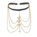 Snake Leg Chain for Women, Sexy Serpent Charm Thigh Garter, Summer Bikini Skirt Beach Party - style: C butterfly gold