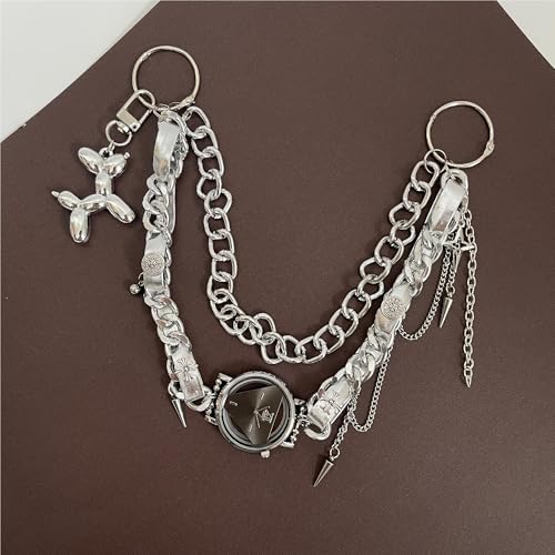 QTMY Cute Puppy Whatch Multilayer Chain Bag Charms for Handbag Purse Backpack Accessories for Bogg Bag,636