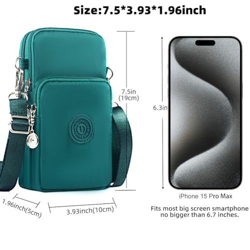 JANKS Small Crossbody Bags for Women Mini Cell Phone Purses Handbag Shoulder Bag - color: 010 Chrismas Green