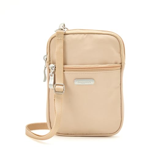 Baggallini Women's Essential Mini Crossbody Bag - color: Light Khaki